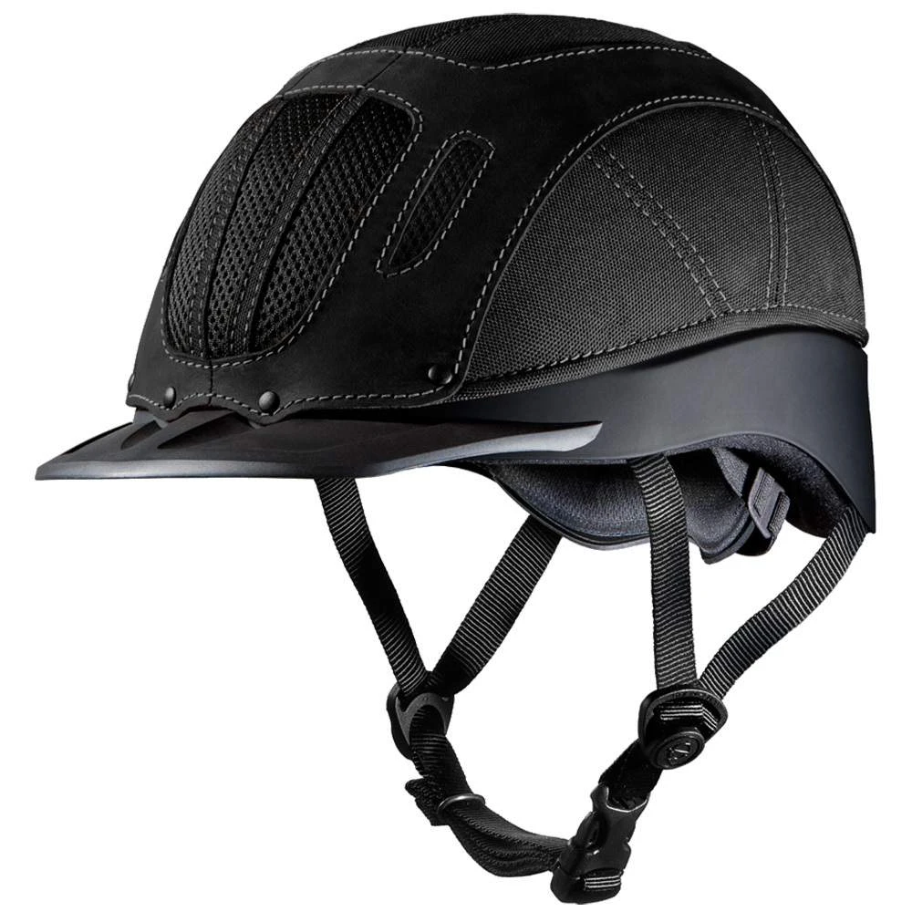 Troxel Black Leather Sierra Riding Helmet 3 Troxel Black Leather Sierra Riding Helmet