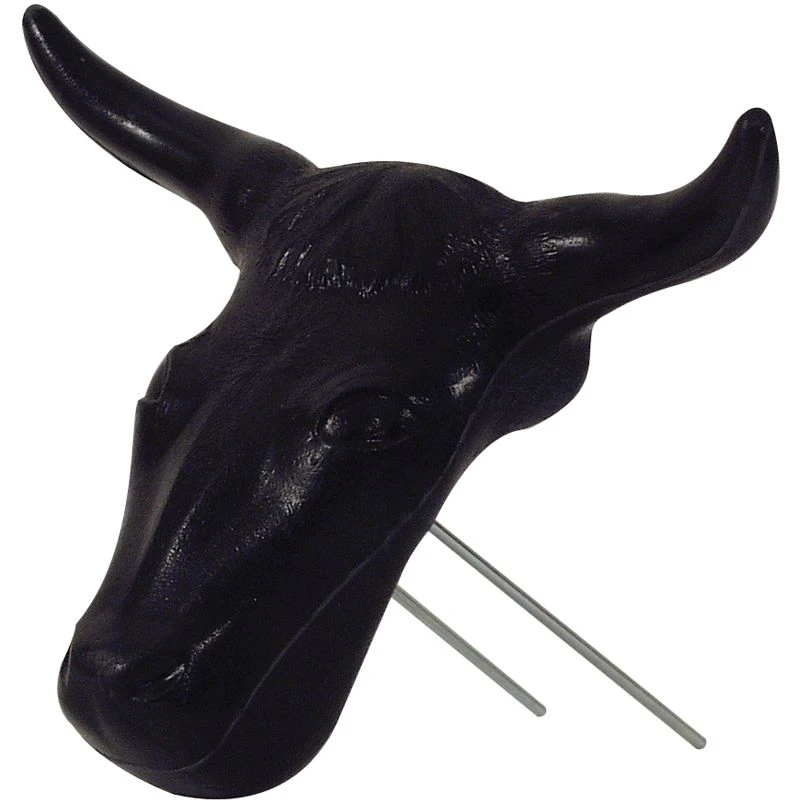 Mustang NRS Deluxe Black Steer Head With Bale Spikes 3 Mustang NRS Deluxe Black Steer Head With Bale Spikes
