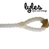 Lyles Lariats 6 /2' Wicked White Piggin String -NRS World Sales 520 default l