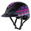Troxel Fallon Taylor Purple Geo Horse Riding Helmet -NRS World Sales 93443 default l