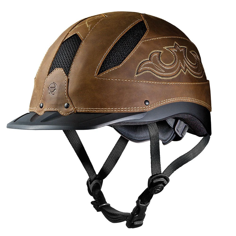 Troxel Cheyenne Leather Riding Helmet 3 Troxel Cheyenne Leather Riding Helmet